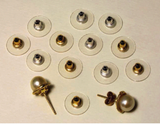 Avilo Earring Supports, Pack of 6 – Hypoallergenic Clear Shields to Stop Earring Sagging