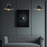 Vintage Swan Neck Wall Light, Cone Shade, E27 Socket – Dimmable Indoor Wall Sconce, Black