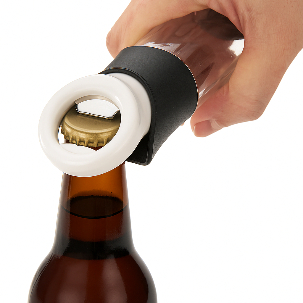 Avilo Beer Bottle Opener with Cap Collector – Catches Bottle Caps as You Open