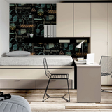 Arthouse Gamer Wallpaper with Video Glitch Graphics & Neon Signs – Paste the Paper Games Room, Multicolour