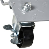 DURHAND Car Wheel Dollies with Lockable Swivel Casters, Set of 2, 680kg Capacity – Vehicle Moving Skates, Grey