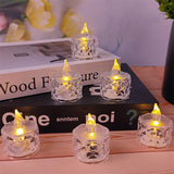 Avilo Clear LED Tea-Lights, Pack of 12 – Warm Ambient Light for Home Decor