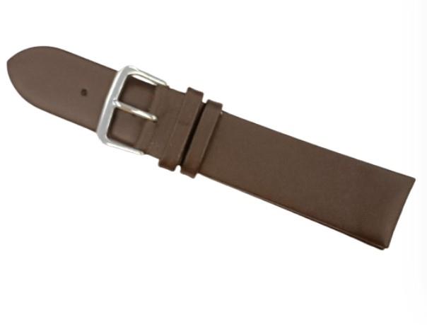 DK Genuine Dark Brown Leather Watch Strap, 20mm – Classic Replacement Strap