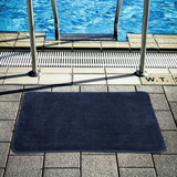 Vinsani Ultra-Soft Microfibre Bath Mat, 50 x 80 cm – Dense, Fluffy Bathroom Mat, Navy