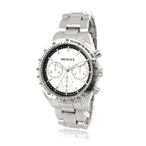Henley Men's Round Multi-Eye Dial Watch – Silver-Plated Bracelet