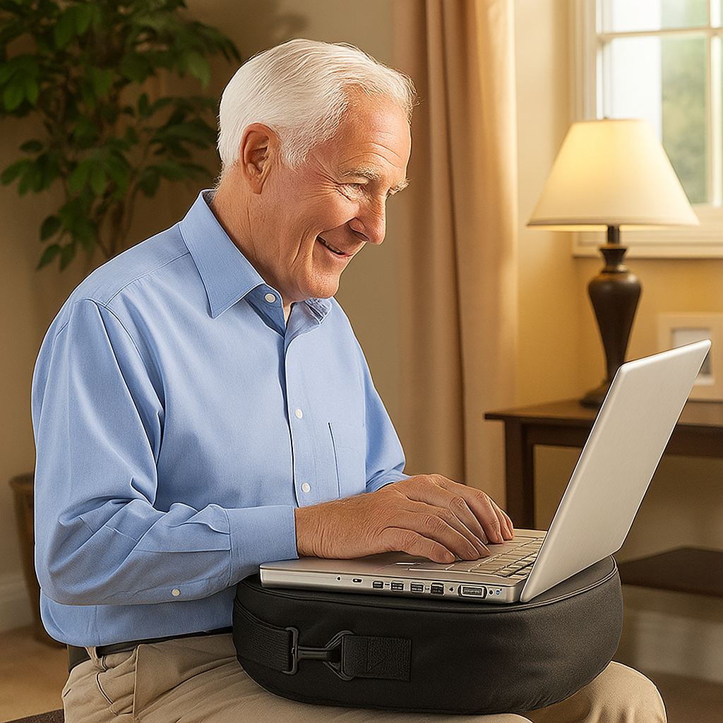 Avilo 2 in 1 Laptop Bag & Desk – Portable Carry Case for Comfortable Laptop Use on the Go
