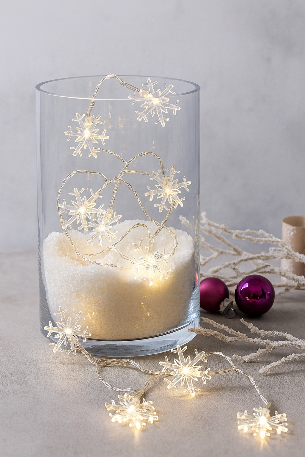 Avilo Snowflakes String Lights, Set of 20 – Versatile Christmas Fairy Lights for Home Decor