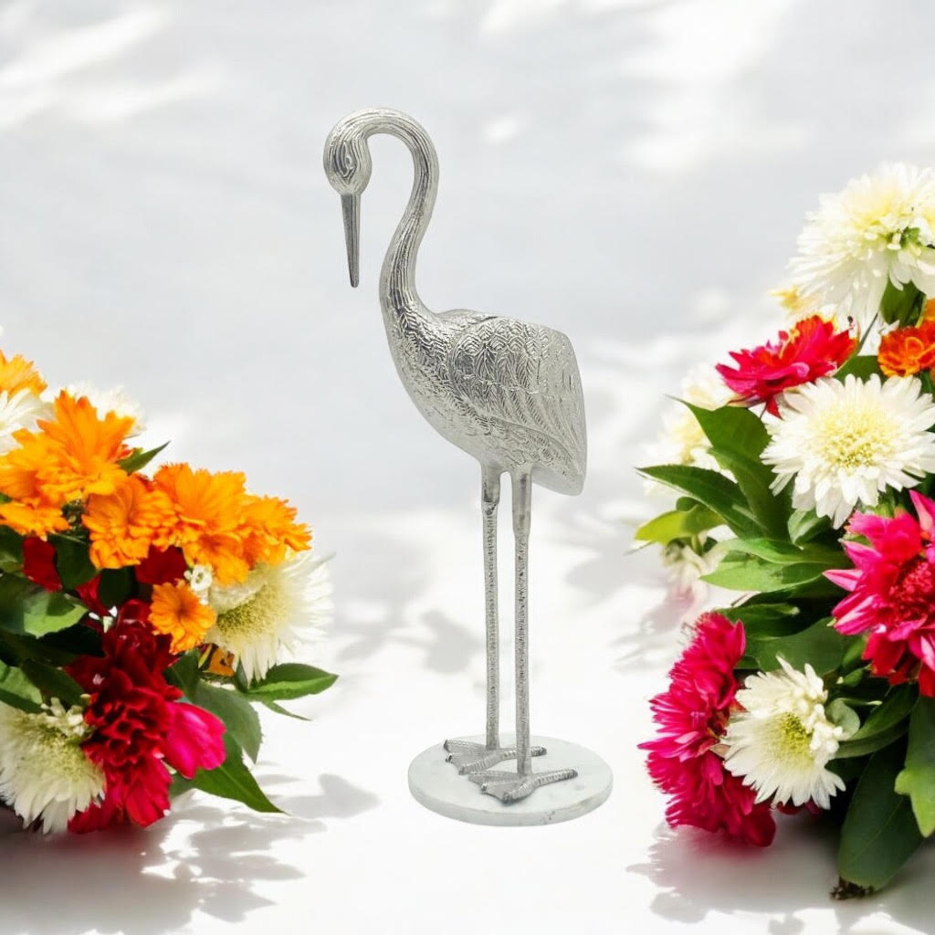 MSL Decorative Flamingo Wine Bottle Holder, 65cm Tall – Fun Bar Décor and Wine Lover Gift