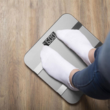 Aquarius 16 in 1 Bluetooth Smart Body Analysis Scale with AIFit App – Digital Bathroom Scale, Silver