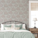 Arthouse Woodland Scene Wallpaper with Deer, Birds and Rabbits – Country Style Feature Wall, Sage Green