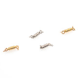 Avilo Magnetic Jewellery Clasps, Pack of 4 – One-Handed Necklace & Bracelet Fasteners, Gold and Silver Tone