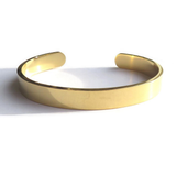 Aye Do Gifts Solid Stainless Steel Bangle – Unisex Gold Coloured Adjustable Gift Bangle