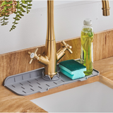 Avilo Silicone Faucet Protection Mat – Splash Guard & Draining Tray for Kitchen Worktops