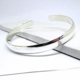 Aye Do Gifts Chunky Silver Bangle – Sterling Silver Plated Statement Bracelet for Women, Gift Boxed