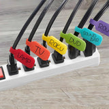 Avilo Set of 10 Cable Labels – Easy-to-Use Cable Identification Tags for Tidy Organisation