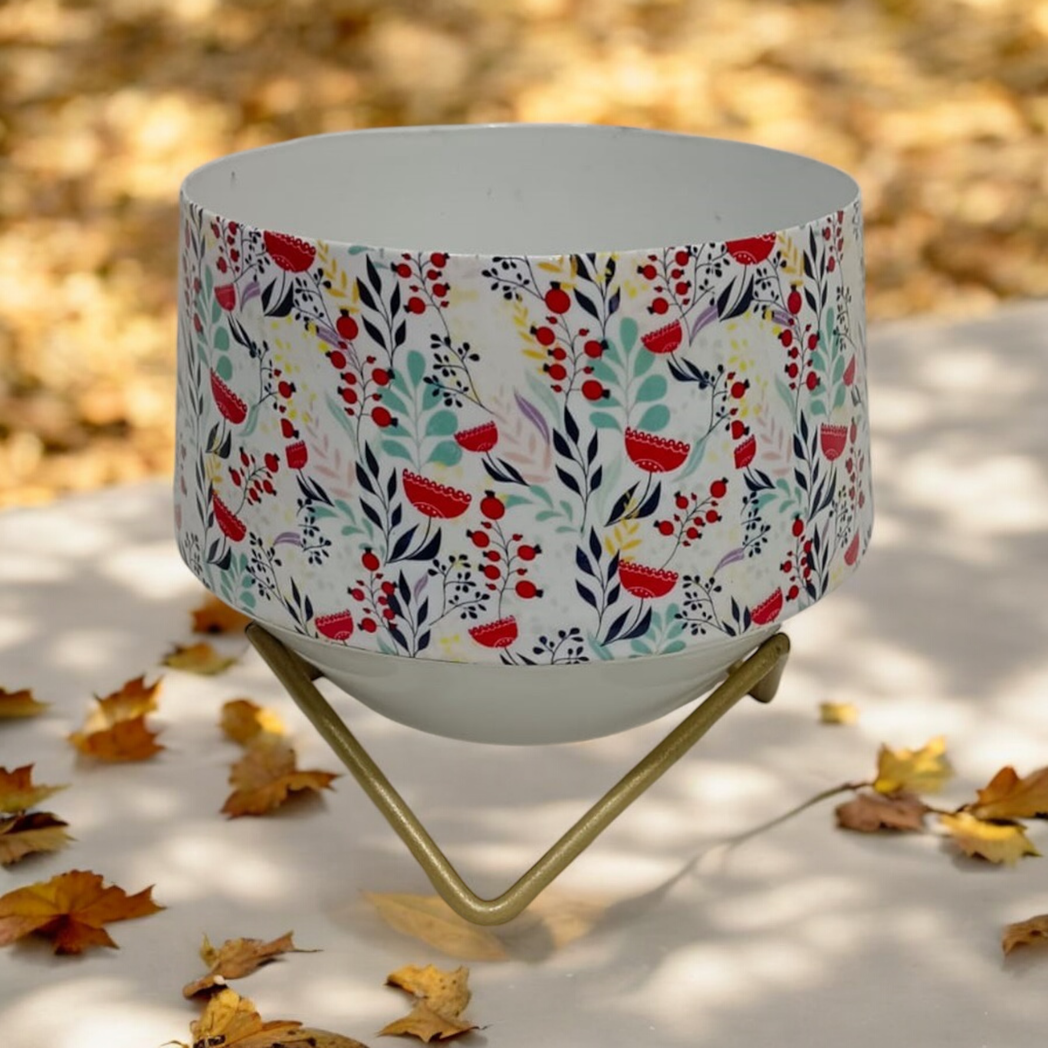 AcaciaHome 13cm Metal Plant Pot Stand