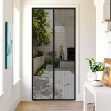VINSANI Magnetic Insect Door Screen Curtain – Fly and Mosquito Barrier for Doorways, Black