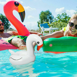 Soundz Waterproof Inflatable Flamingo Bluetooth Speaker – Floating Wireless Speaker for Bath & Pool, White