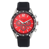 Ravel Mens Sports Chronograph Watch – 100m Water Resistant, Date Dial, Rubber Strap