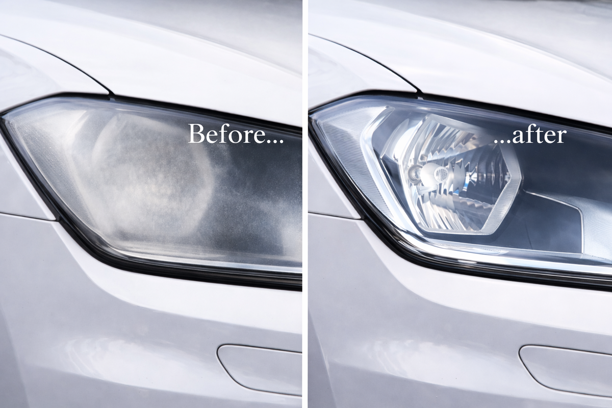 Avilo Headlight Restoration Kit – Restore Clarity and Shine to Dull Car Headlight Glass (C202191)