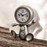 Silent Sweep Figure Mantel Clock – Fun, Modern Tabletop Clock for Kids' Room, Living Room or Office