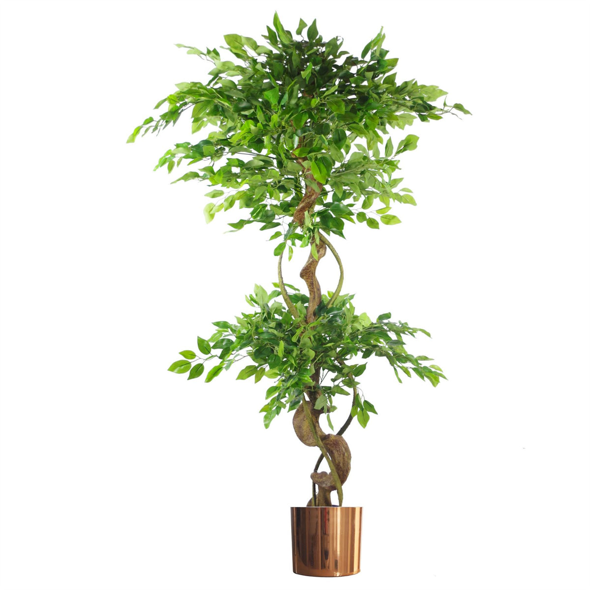 150cm artificial ficus tree in copper planter