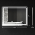 LED bathroom mirror with Bluetooth