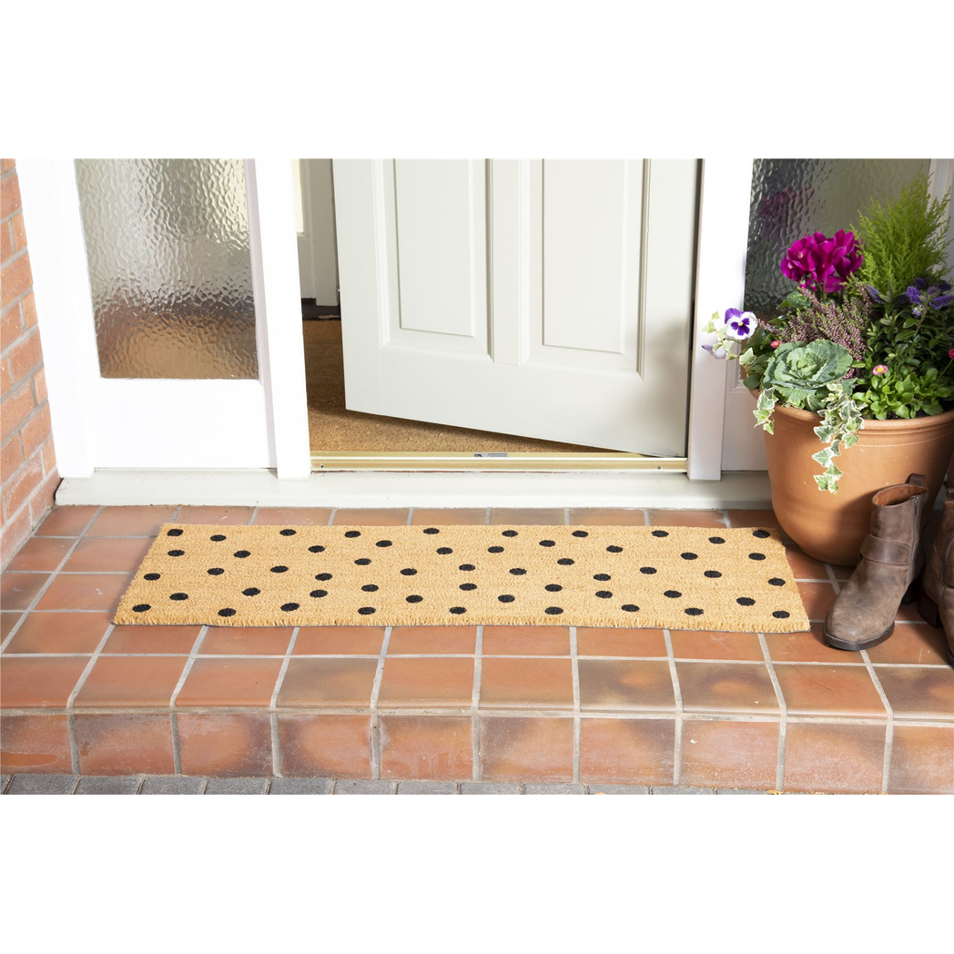 Astley 'Totally Dotty' Coir Doormat, 40 x 120cm