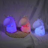 Unicorn Colourful Night Light for Kids – Gentle Multi-Colour Bedroom Lamp