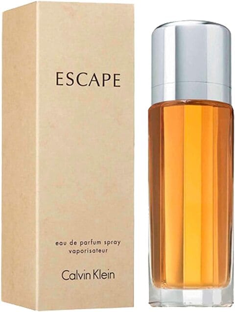 Calvin Klein Escape for Women Eau de Parfum Spray 100ml – Fruity Floral Fragrance with Spices & Woody Base