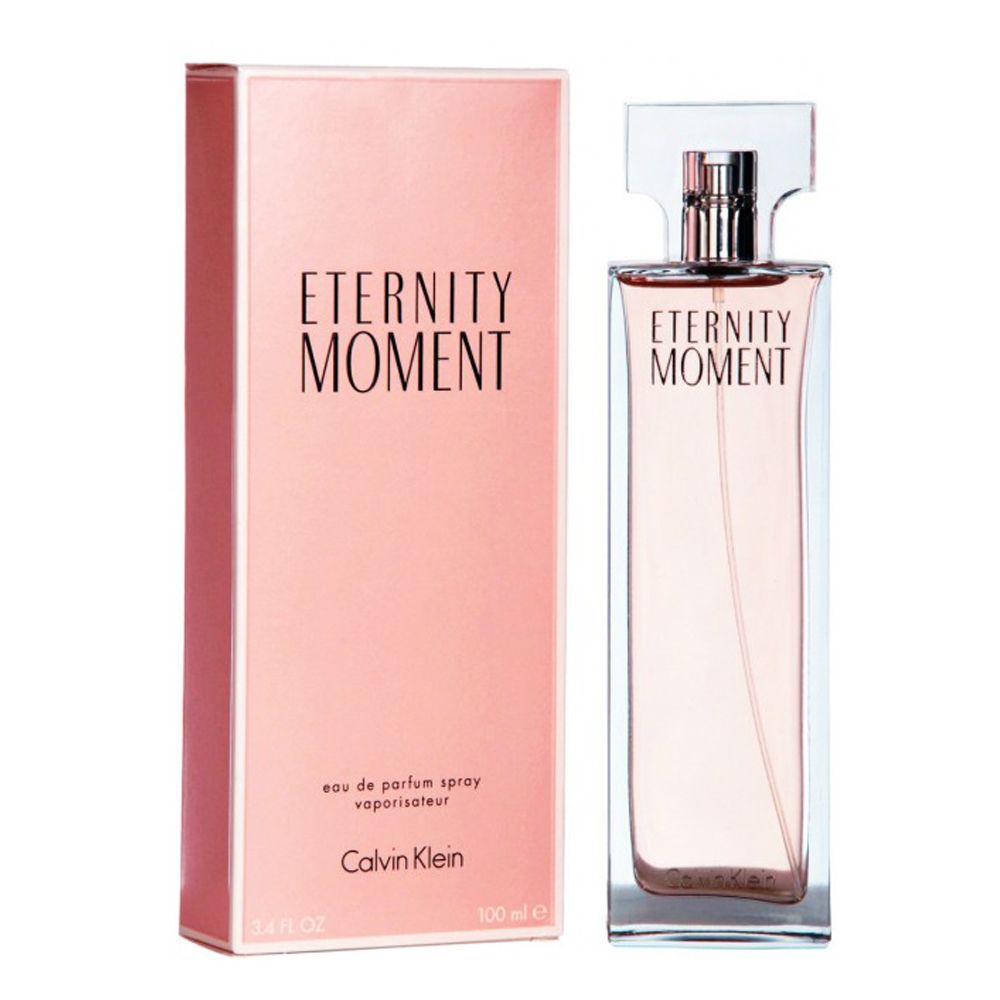 Calvin Klein Eternity Moment Eau de Parfum Spray 100ml – Floral, Fruity Fragrance for Women