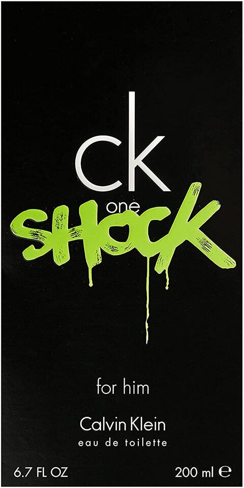 Calvin Klein One Shock for Him Eau de Toilette Spray 200ml – Spicy, Musky Fragrance for Men