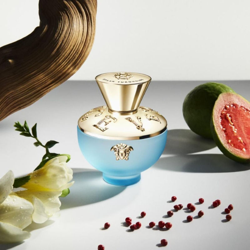 Versace Dylan Turquoise Eau de Toilette Spray 50ml – Fresh & Citrus, Floral Fragrance for Women