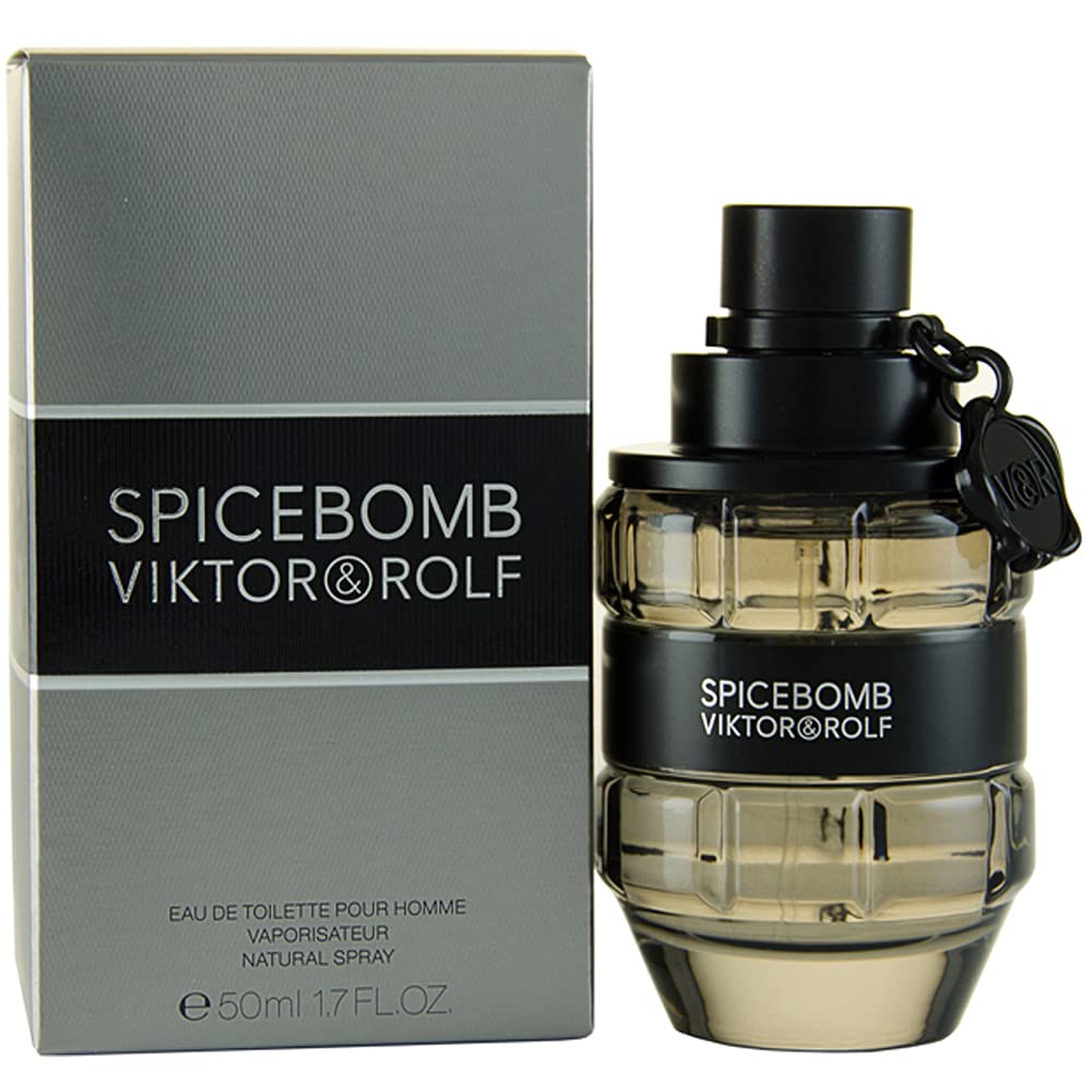 Viktor & Rolf Spicebomb Eau de Toilette Spray 50ml – Fresh & Citrus, Spicy Fragrance for Men