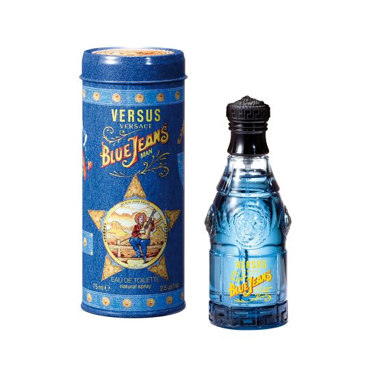 Versace Blue Jeans Eau de Toilette Spray 75ml – Woody, Fresh & Citrus Fragrance for Men