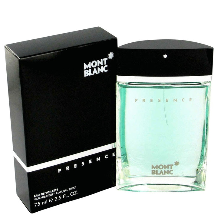 Montblanc Presence Eau de Toilette Spray 75ml – Fresh & Citrus, Spicy Fragrance for Men