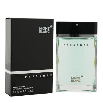 Montblanc Presence Eau de Toilette Spray 75ml – Fresh & Citrus, Spicy Fragrance for Men