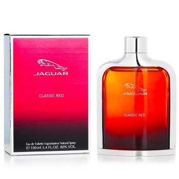 Jaguar Classic Red Eau de Toilette Spray 100ml – Fresh & Citrus, Woody Fragrance for Men