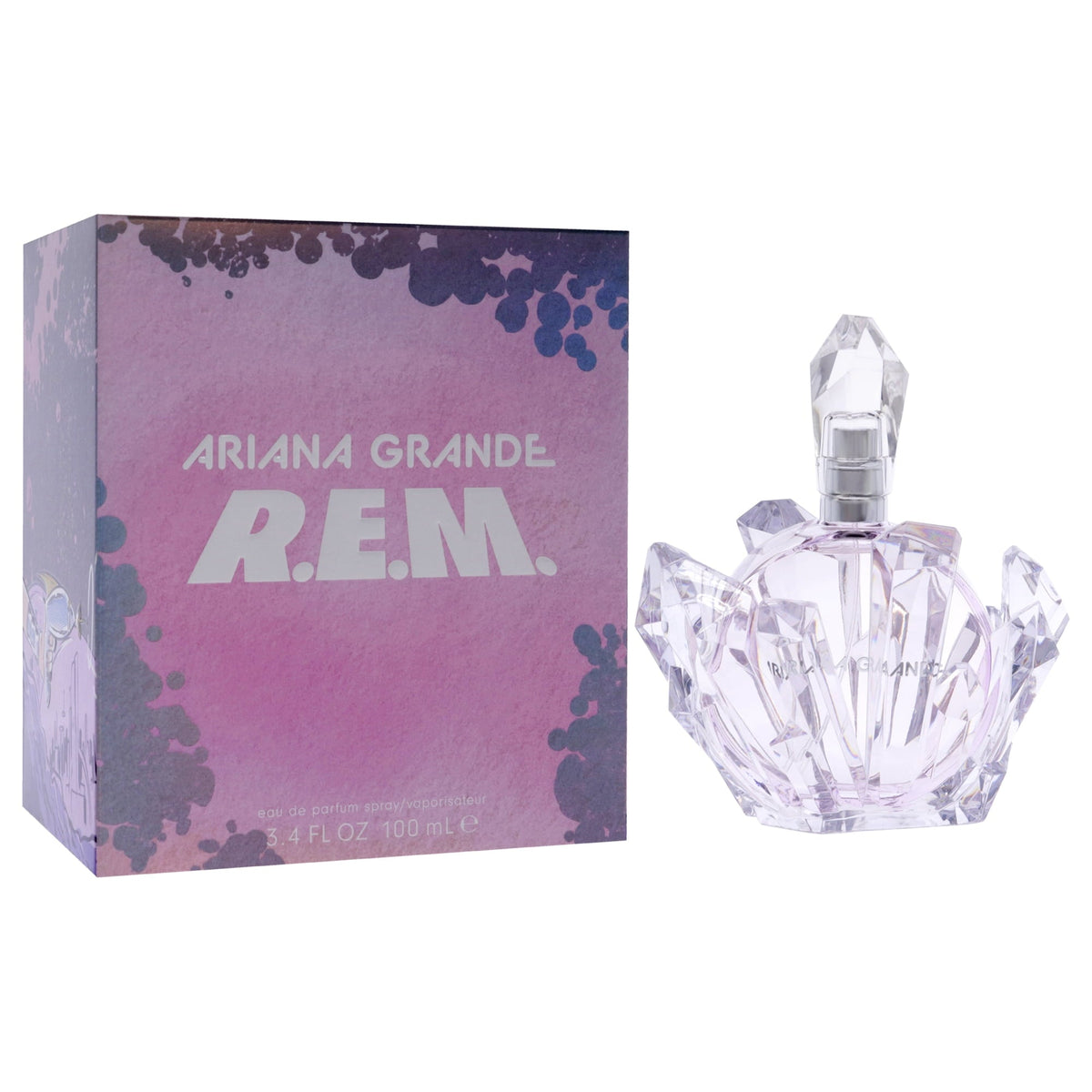 Ariana Grande R.E.M. Eau de Parfum Spray 100ml – Sweet Floral Gourmand Fragrance with Fig & Salted Caramel