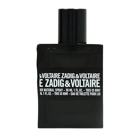 Zadig & Voltaire This Is Him! Eau de Toilette Spray 30ml – Fresh & Citrus, Spicy Fragrance for Men