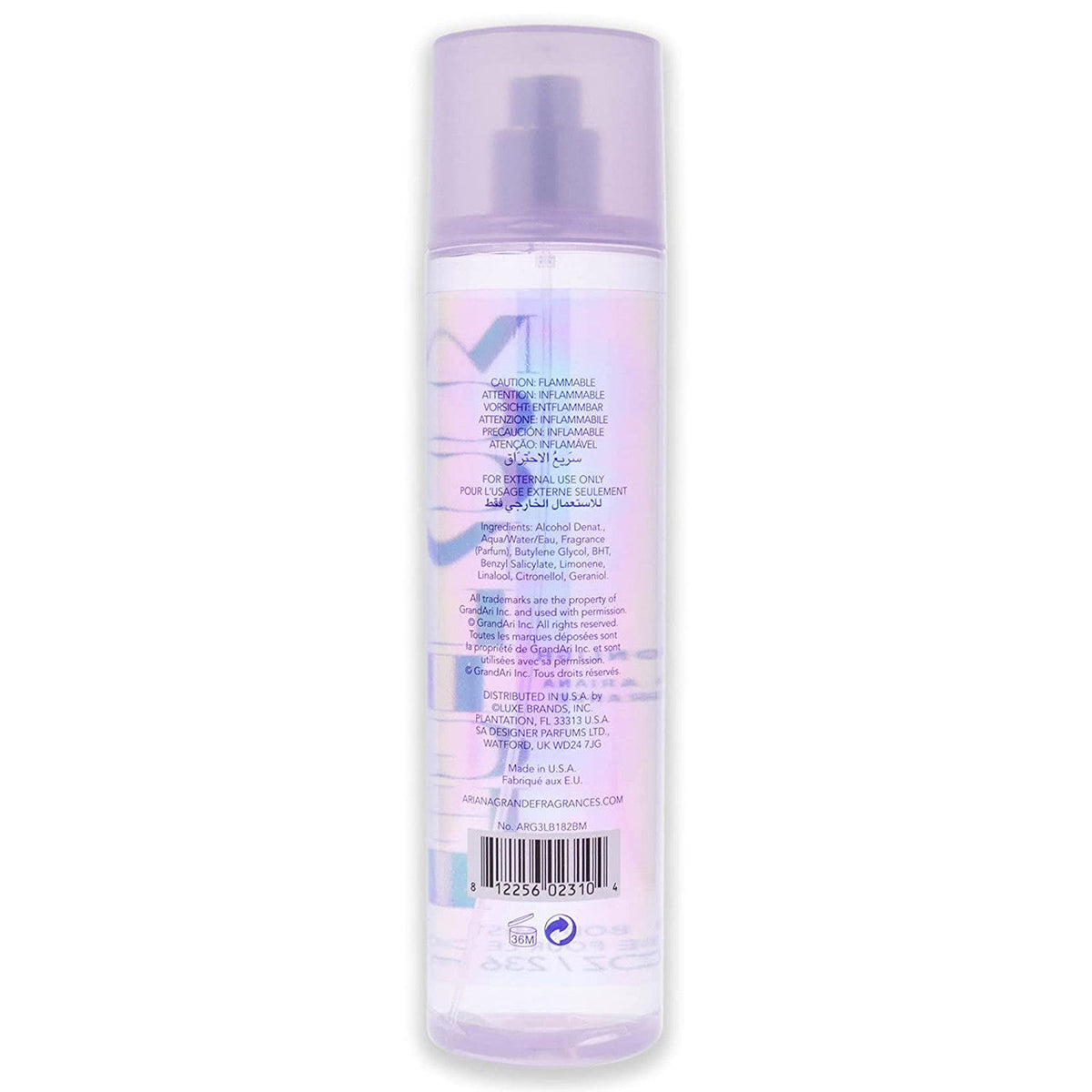 Ariana Grande Moonlight Body Mist 236ml – Floral, Fruity Body Mist for Women