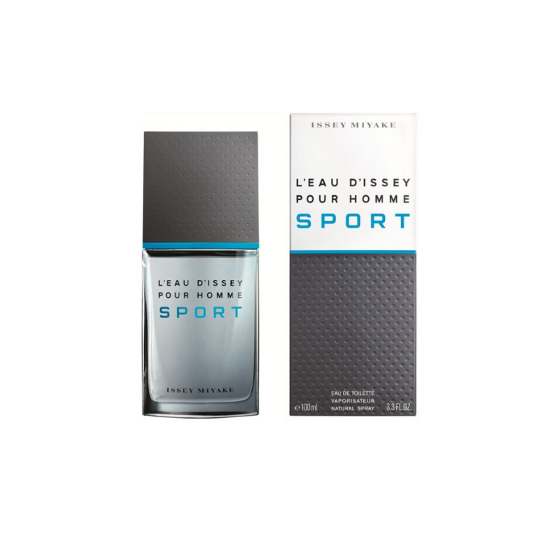Issey Miyake L'eau D'issey Pour Homme Sport Eau de Toilette Spray 100ml – Woody, Fresh & Citrus Fragrance for Men