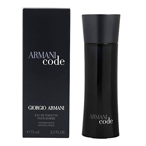 Giorgio Armani Armani Code Man Eau de Toilette Spray 75ml – Fresh & Citrus, Woody Fragrance for Men