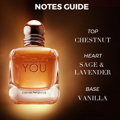 Giorgio Armani Stronger with You Pour Homme Eau de Toilette Spray 100ml – Spicy, Aromatic Fragrance for Men