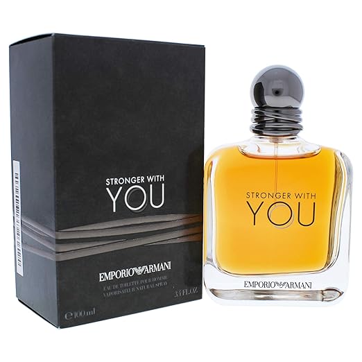 Giorgio Armani Stronger with You Pour Homme Eau de Toilette Spray 100ml – Spicy, Aromatic Fragrance for Men