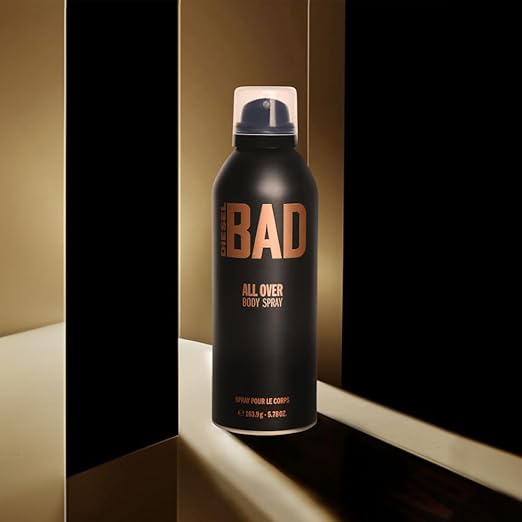 Diesel Bad Body Spray 200ml – Spicy Woody Aromatic Fragrance for Men