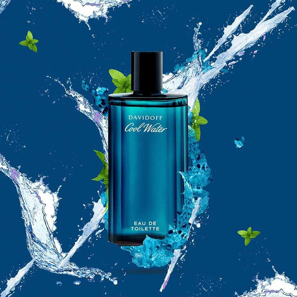 Davidoff Cool Water Eau de Toilette Spray 200ml – Aquatic, Aromatic Fragrance for Men