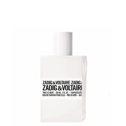 Zadig & Voltaire This Is Her! Eau de Parfum Spray 30ml – Floral, Spicy Fragrance for Women