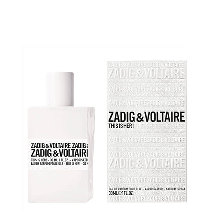 Zadig & Voltaire This Is Her! Eau de Parfum Spray 30ml – Floral, Spicy Fragrance for Women