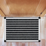 Doortex Alumat Aluminium Indoor Entrance Mat, 40 x 60cm – Dirt & Moisture Trapping Door Mat, Grey